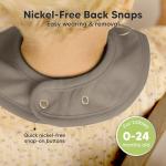 KeaBabies 8-Pack Organic Baby Bibs for Boys, Girls - Super Absorbent Cotton Drool Bibs for Baby Girl & Boy, Teething Toddler, Drooling Newborn, Ultra Soft & Machine Washable (Terracotta)