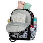 Disney Diaper Bag Backpack with Changing Pad Mickey Mouse – 16” Nylon Baby Bag for Parents, Insulated Bottle Holders, Multiple Storage Pockets