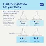 MAM 9oz Easy Start Anti-Colic Wide Neck Baby Bottle, Medium Flow Breastfeeding-Like Nipple, Reduces Colic Gas & Reflux, Easy to Clean, BPA Free, 2+ Months, Made in Europe, Bonus Fast Flow Nipple, 4 Pk