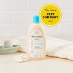 Aveeno Baby Healthy Start Nourishing Newborn Wash, Hypoallergenic Baby Body Wash, Prebiotic Oat, Gently Cleanses Sensitive Skin, No added Fragrances & Parabens, Tear-free, 8 fl. oz