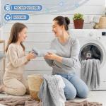 Breling 3 Pcs Muslin Hooded Baby Towels, 32 x 32 Inch Cotton Newborn Bath Towel Muslin Infant Baby Absorbent Blankets Unisex Newborn Registry Gift Essentials for Boys Girls (Light Gray)