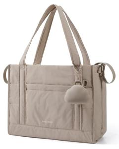 BAGSMART Diaper Bag Tote Puffer Tote Bag Lightweight Baby Bag with Insulated Pockets, Pacifier Case Stylish Multifunctional Hospital Bag for Labor and Delivery,Travel,Work