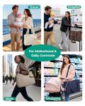 BAGSMART Diaper Bag Tote Puffer Tote Bag Lightweight Baby Bag with Insulated Pockets, Pacifier Case Stylish Multifunctional Hospital Bag for Labor and Delivery,Travel,Work