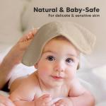 6-Pack Baby Washcloths – Soft Absorbent Viscose from Bamboo Washcloths for Face, Body, Baby Towels for Newborn, Kids, Toddlers,Infant,Gentle on Sensitive Skin,10x10 Reusable Face Towels(Earth Brown)