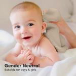 6-Pack Baby Washcloths – Soft Absorbent Viscose from Bamboo Washcloths for Face, Body, Baby Towels for Newborn, Kids, Toddlers,Infant,Gentle on Sensitive Skin,10x10 Reusable Face Towels(Earth Brown)