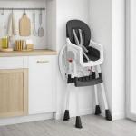 Dream On Me TableTalk 2-in-1 High Chair for Baby & Toddler – Convertible High Chair to Junior Chair, Removable Padded Seat, Dual Dishwasher-Safe Trays, Sturdy Steel Frame, Quick Folding Design – Black