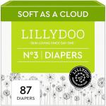 LILLYDOO Baby Diapers - Size 3 (13+ lbs), Half-Monthly Supply (87 Count), Leak Protection, Skin-Friendly, Ultrasoft, Perfume- & Chlorine-Free, Hypoallergenic, Dermatologist Tested, Oeko-TEX®