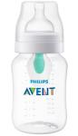 Philips Avent Anti-Colic Baby Bottle with AirFree Vent, 9oz, SCY703/91, 1pk, Clear, SCY703/91