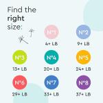 LILLYDOO Baby Diapers - Size 3 (13+ lbs), Half-Monthly Supply (87 Count), Leak Protection, Skin-Friendly, Ultrasoft, Perfume- & Chlorine-Free, Hypoallergenic, Dermatologist Tested, Oeko-TEX®