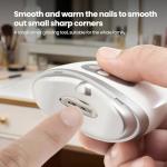2026 New 3-in-1 Electric Nail Clipper with Polishing & LED Lamp, Nail Filing Storage, 3 Adjustable Speeds, Suitable for Elderly, Adults & Infants
