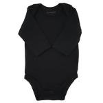 123 Bear Baby Cotton Spandex Infant Bodysuits Long Sleeve and Short Sleeve (Blk New 2-Pack Long Sleeve, 0-3 Months)