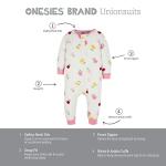Onesies Brand Baby Girls 3-Pack Snug Fit One-Piece Cotton Pajamas, Fox, 12 Months