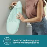 Contours Oasis 4-in-1 Baby Bathtub, Infant Bath Seat, Newborn Toddler Support, Portable, Quick-Dry Mesh Pad, Grow-with-Me, Comfortable, Cleanable, Compact, Non-Slip Base, Blue and White, 0-24 Months