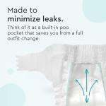 LILLYDOO Baby Diapers - Size 3 (13+ lbs), Half-Monthly Supply (87 Count), Leak Protection, Skin-Friendly, Ultrasoft, Perfume- & Chlorine-Free, Hypoallergenic, Dermatologist Tested, Oeko-TEX®