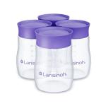 Lansinoh Breastmilk Storage Bottles | 4-Pack 5oz BPA & BPS-Free | Pump-to-Storage Feeding Bottles | Compatible with Lansinoh Breast Pumps and Nipples