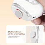 2026 New 3-in-1 Electric Nail Clipper with Polishing & LED Lamp, Nail Filing Storage, 3 Adjustable Speeds, Suitable for Elderly, Adults & Infants