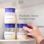 Lansinoh Breastmilk Storage Bottles | 4-Pack 5oz BPA & BPS-Free | Pump-to-Storage Feeding Bottles | Compatible with Lansinoh Breast Pumps and Nipples