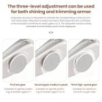 2026 New 3-in-1 Electric Nail Clipper with Polishing & LED Lamp, Nail Filing Storage, 3 Adjustable Speeds, Suitable for Elderly, Adults & Infants