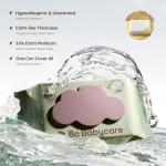 Bc Babycare Cloud Moist Baby Wipes, Thick & XL, 99% Water, Ultra-Hydrating, Unscented, Hypoallergenic for Sensitive Skin, Biodegradable, 3 Flip-Top, 240 Count
