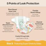 The Honest Company Comfort Dry Diapers, Hypoallergenic, Fragrance-Free, Sensitive Skin, Just Peachy + Flower Power, Super Club Box Size 3 (16–28 lbs), 120 Count