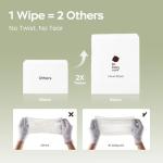 Bc Babycare Cloud Moist Baby Wipes, Thick & XL, 99% Water, Ultra-Hydrating, Unscented, Hypoallergenic for Sensitive Skin, Biodegradable, 3 Flip-Top, 240 Count