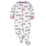 Onesies Brand Baby Girls' 4-Pack Sleep 'N Play Footies Multi Pack, Pink Unicorns, 6-9 Months