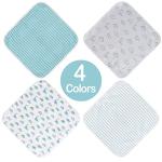 Softan Baby Washcloths, 24Pack Baby Wash Cloths Extra Soft & Ultra Absorbent, Baby Towels and Washcloths Face Towel Unisex for Boys Girls Face & Body, Washclothes Gentle on Sensitive Skin, 9''x 9''