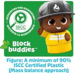 Mega Bloks First Builders Toddler Building Blocks Toy Set, Freddy Firetruck with 6 Pieces and Storage, 1 Figure, Red, Ages 1+ Years