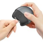 SCAIKTIG Electric Automatic Nail Clipper with Light, 2 Speeds, Magnetic Cover, Nail Scraps Storage, USB Rechargeable, Safety Electric Fingernail Trimmer for Kids, Adult, Seniors, Men, Caregivers, Grey