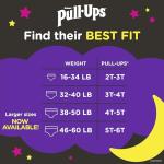 Pull-Ups Girls' Nighttime Potty Training Pants, Training Underwear, 3T-4T (32-40 lbs), 60 Ct