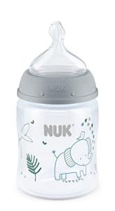 NUK Smooth Flow Anti Colic Baby Bottle, 5 oz, Elephant