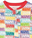 Amazon Essentials Disney | Marvel | Star Wars Unisex Babies' Footed Sleepers, Zip Up Pajamas, Marvel Holiday Bricks, 18 Months