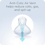 NUK Smooth Flow Anti Colic Baby Bottle, 5 oz, Elephant