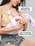 4HOW Hands-Free Breast Pump Bra for Breastfeeding, Adjustable Breast-Pumps Holding and Nursing