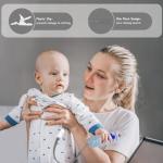 2-Pack Baby Remote Control Teether Toy for Babies 0-18 Months Silicone Infant Teething Toys Boys Girls Infants Teething Toys (Black + Gray)