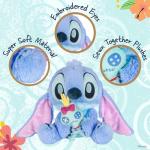 Kids Preferred Disney Baby Stitch with Scrump Key Wind Musical - Soft Material, Plays You are My Sunshine, Swaying Head, Ages 0 Months and Up, 9 in