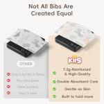 KIIS Disposable Baby Bibs for Baby Boys and Girls - Individually Packaged - Hygienic, Soft and Leakproof (20 PCS) (Animal)