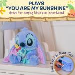 Kids Preferred Disney Baby Stitch with Scrump Key Wind Musical - Soft Material, Plays You are My Sunshine, Swaying Head, Ages 0 Months and Up, 9 in