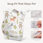 KIIS Disposable Baby Bibs for Baby Boys and Girls - Individually Packaged - Hygienic, Soft and Leakproof (20 PCS) (Animal)