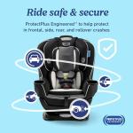Graco Extend2Fit Convertible Baby Car Seat, Rear and Forward Facing, Adjustable Extension Panel for Extra Legroom, Gotham