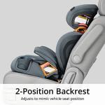 Chicco KidFit ClearTex Plus 2-in-1 Belt-Positioning Booster Car Seat, Backless and High Back Booster Seat, for Children Aged 4 Years and up and 40-100 lbs., Obsidian/Black