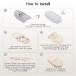 COMOMY Baby Changing Pad with Wipeable & Waterproof PU Cover, Contoured Diaper Changing Pad for Dresser with Non-Slip Safety Belt, Portable and Lightweight, Large Cushioned Foam, Beige