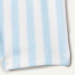 Amazon Essentials x Sofia Grainge Baby Girls' Mommy and Me Short Sleeve Pajama Set, Pale Blue Bold Stripe, 12 Months