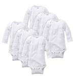Gerber Unisex Baby 6 Pack Long-sleeve Onesies Bodysuit And Toddler T-Shirt Set, 6-pack White, 3-6 Months US