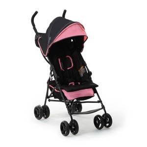 Ingenuity 3D Mini Convenience Stroller – Lightweight Stroller with Compact Fold, Multi-Position Recline, Canopy with Pop Out Sun Visor and More – Umbrella Stroller for Travel, Pink