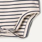 Amazon Essentials x Sofia Grainge Unisex Babies' Side Snap Short Sleeve Bodysuit, Pack of 3, Light Blue/Bunnies/Stripe, 18 Months