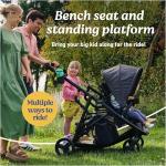 Graco Ready2Grow 2.0 Double Stroller Features Bench Seat and Standing Platform Options, Rafa