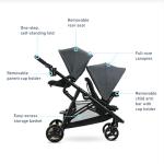 Graco Ready2Grow 2.0 Double Stroller Features Bench Seat and Standing Platform Options, Rafa
