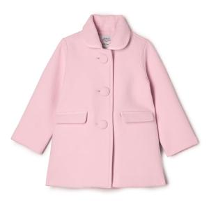 Amazon Essentials x Sofia Grainge Baby Girls' Wool Blend Dress Coat, Pink, 12 Months