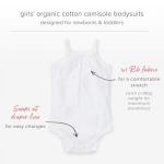 Burt's Bees Baby Unisex Baby 3-Pack Camisole Bodysuits 100% Organic Cotton Infant Gender Neutral One Piece Outfit, NB - 24M